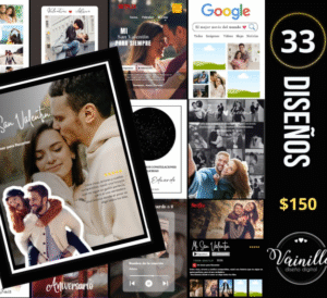 Paq. Cuadros y llaveros San Valentín