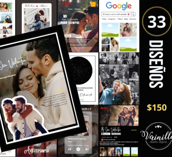 Paq. Cuadros y llaveros San Valentín